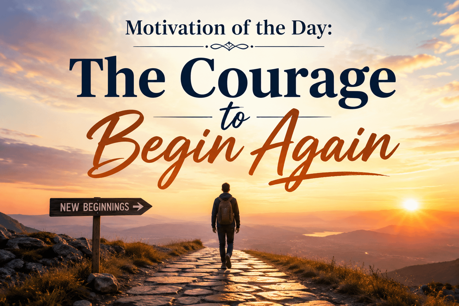 Motivation of the Day: The Courage to Begin Again 16 Motivation of the Day: The Courage to Begin Again