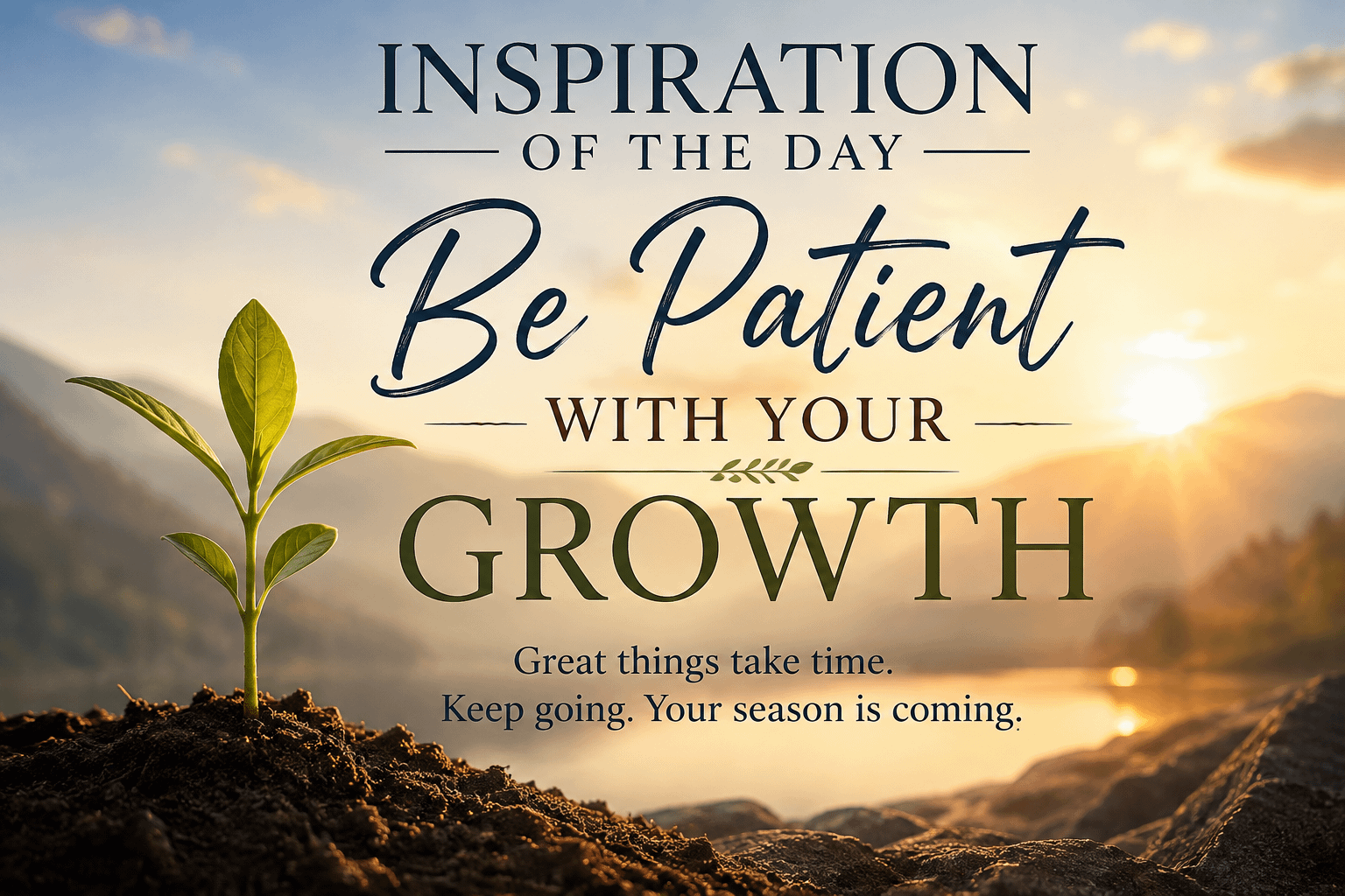 Inspiration of the Day: Be Patient with Your Growth 14 Inspiration of the Day: Be Patient with Your Growth