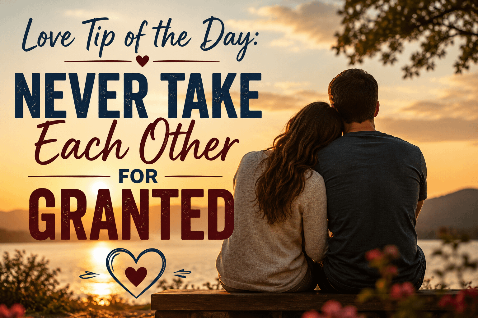 Love Tip of the Day: Never Take Each Other for Granted 1 35e72280 13e1 41cb 9fd5 e26e7edf6caa