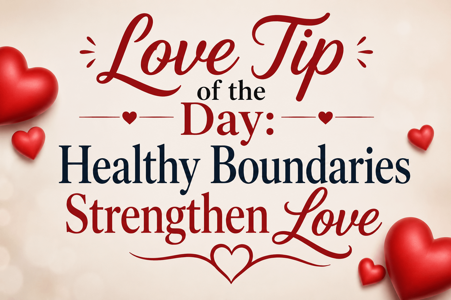 Love Tip of the Day: Healthy Boundaries Strengthen Love 8 Love Tip of the Day: Healthy Boundaries Strengthen Love