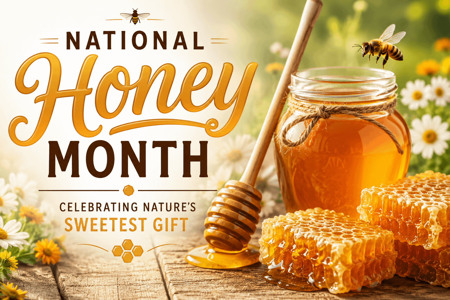 National Honey Month: A Sweet Celebration of Honey, Bees, and Beekeepers