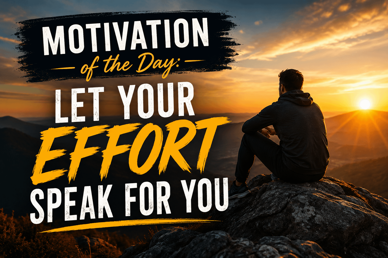 Motivation of the Day: Let Your Effort Speak for You 1 62c52ae9 309a 43d0 882b b0fe17c3423a