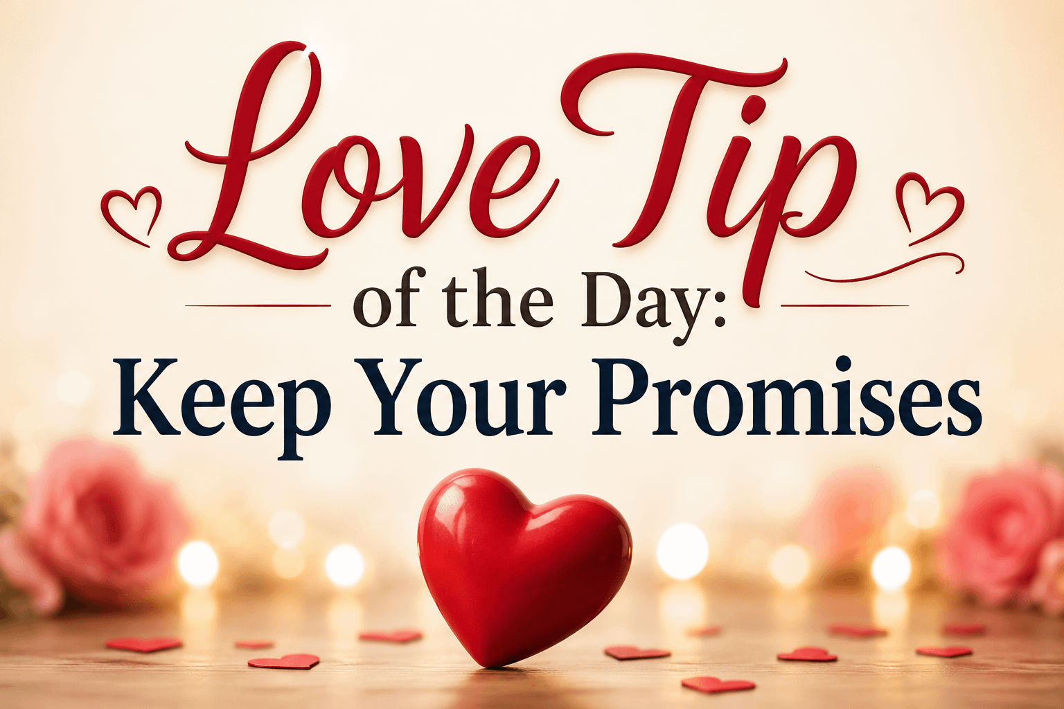 Love Tip of the Day: Keep Your Promises 7 Love Tip of the Day: Keep Your Promises
