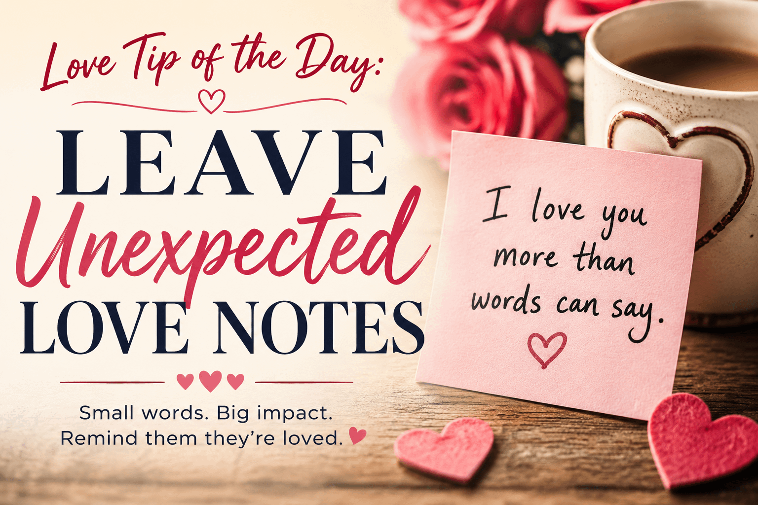 Love Tip of the Day: Leave Unexpected Love Notes 6 Love Tip of the Day: Leave Unexpected Love Notes