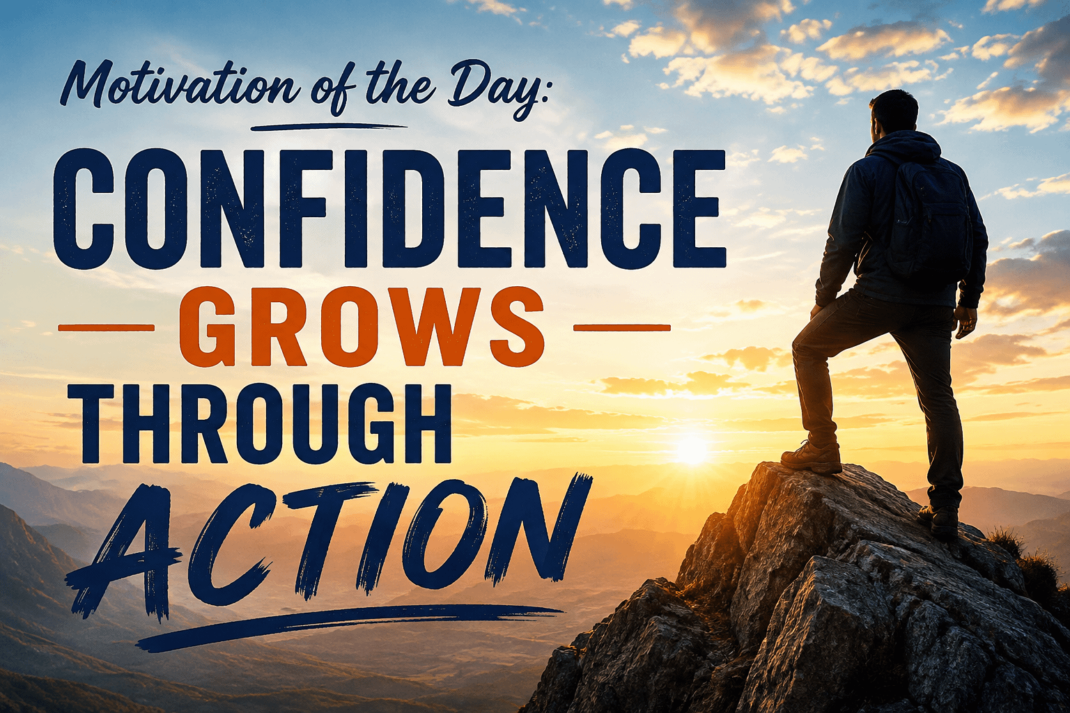 Motivation of the Day: Confidence Grows Through Action 11 Motivation of the Day: Confidence Grows Through Action