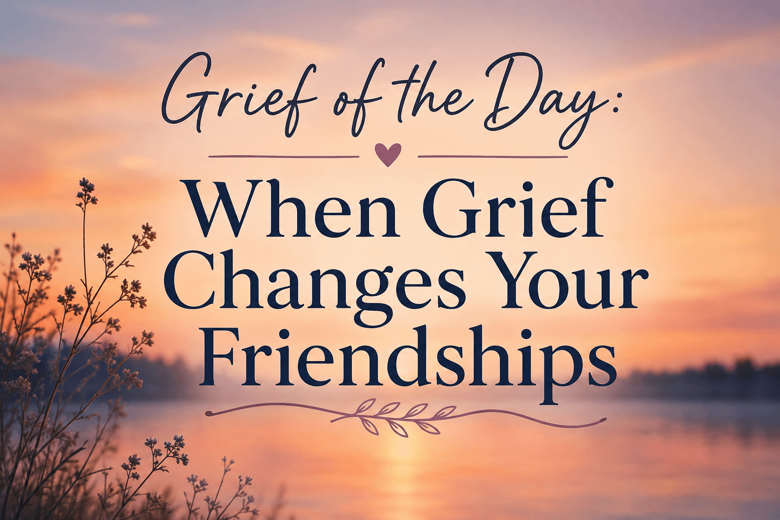 Grief of the Day: When Grief Changes Your Friendships 5 Grief of the Day: When Grief Changes Your Friendships