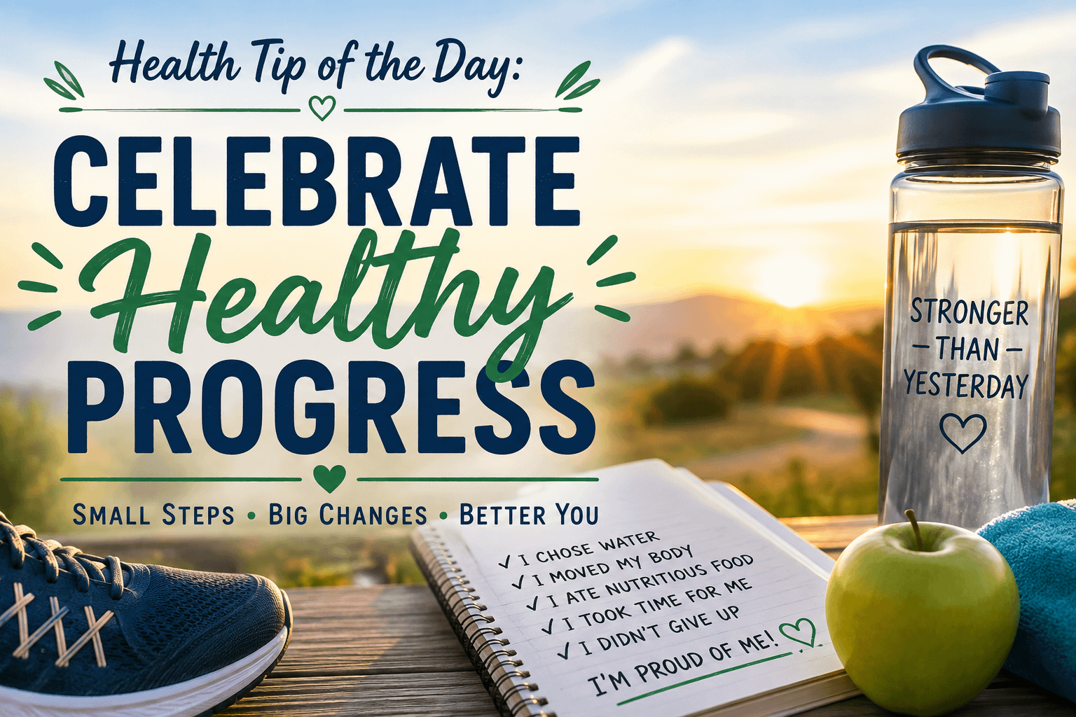 Health Tip of the Day: Celebrate Healthy Progress 10 Health Tip of the Day: Celebrate Healthy Progress