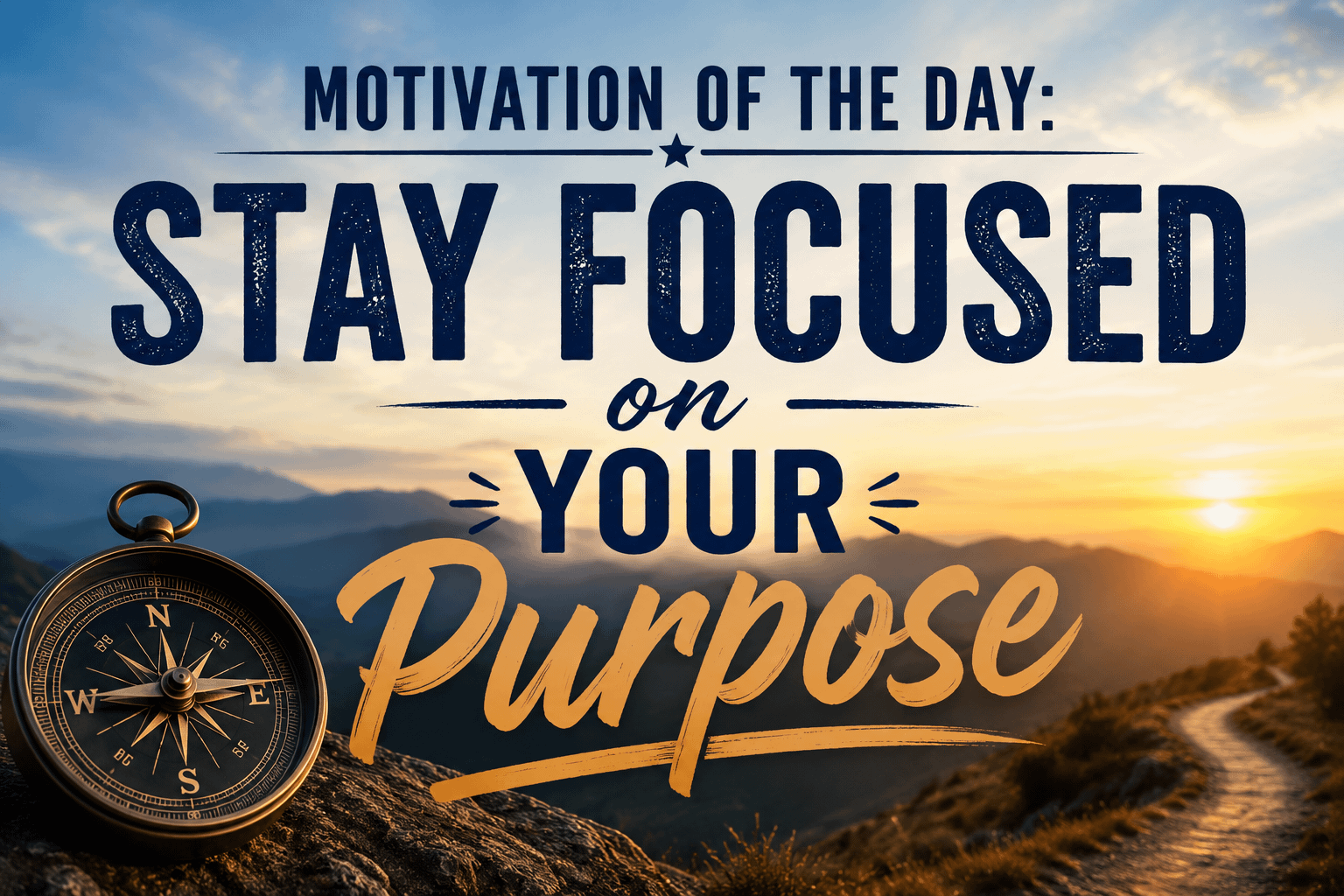 Motivation of the Day: Stay Focused on Your Purpose 14 Motivation of the Day: Stay Focused on Your Purpose