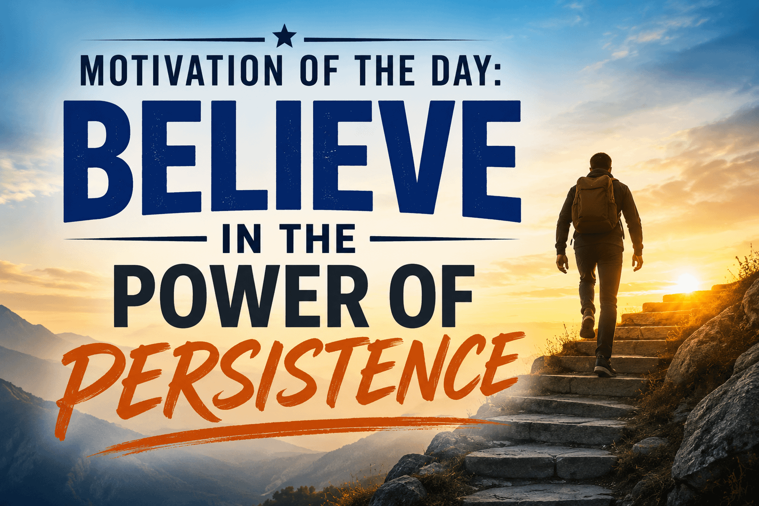 Motivation of the Day: Believe in the Power of Persistence 13 Motivation of the Day: Believe in the Power of Persistence