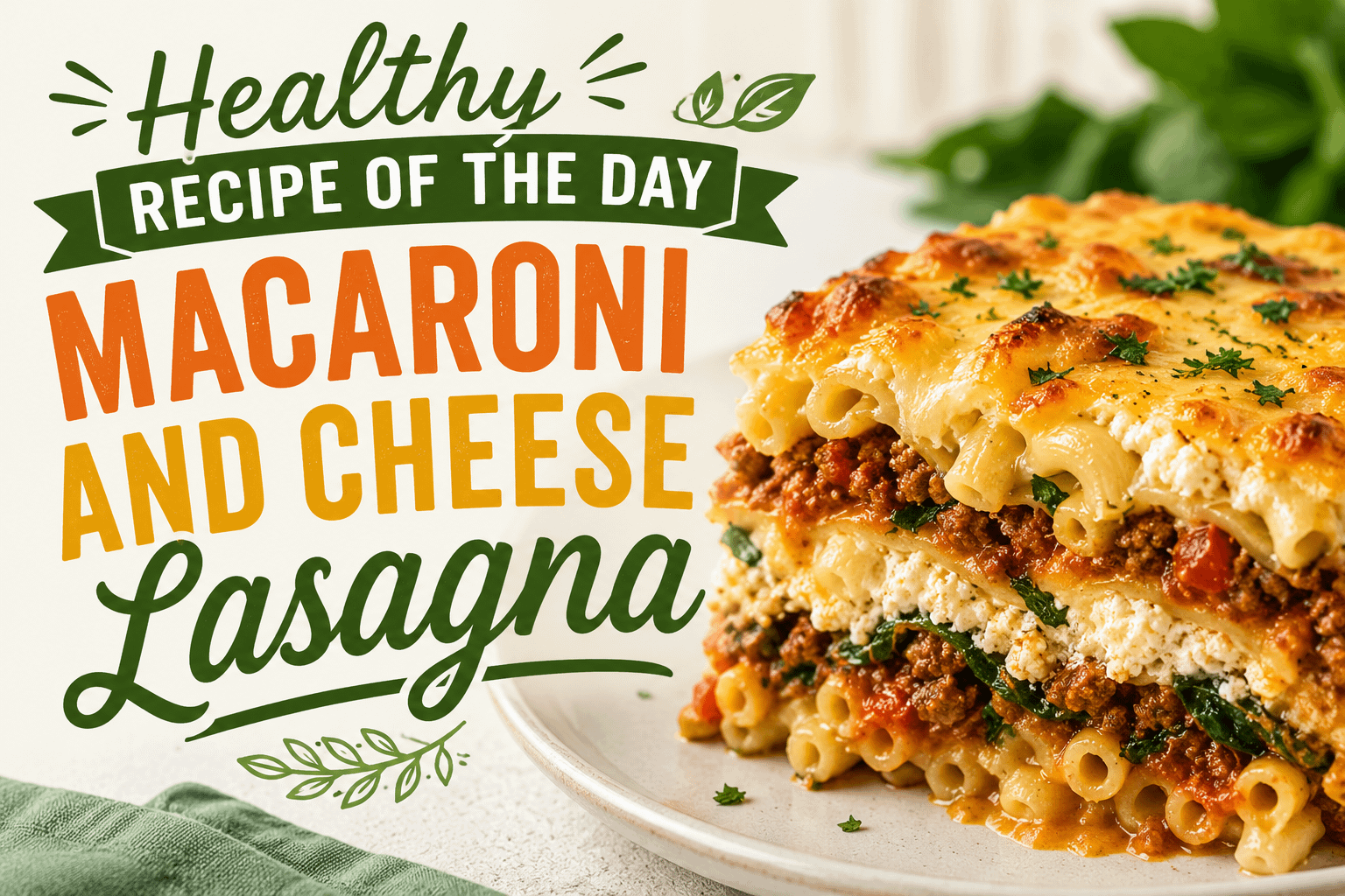 Healthy Recipe of the Day: Macaroni and Cheese Lasagna 8 Healthy Recipe of the Day: Macaroni and Cheese Lasagna