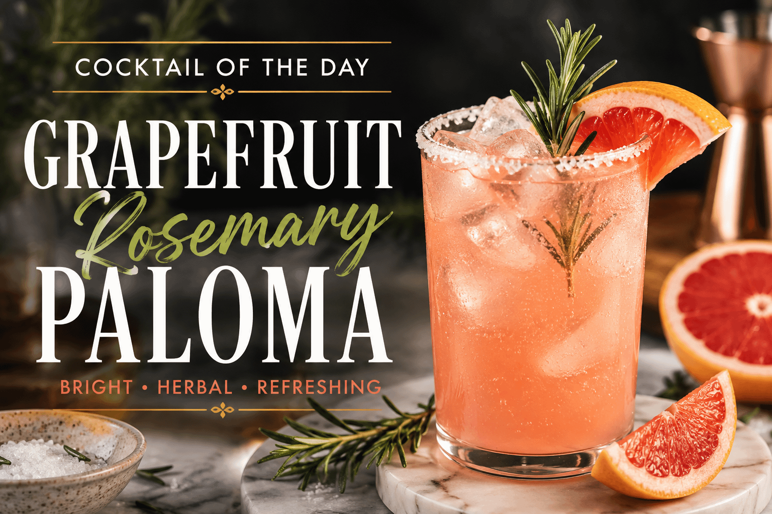 Cocktail of the Day: Grapefruit Rosemary Paloma 6 Cocktail of the Day: Grapefruit Rosemary Paloma