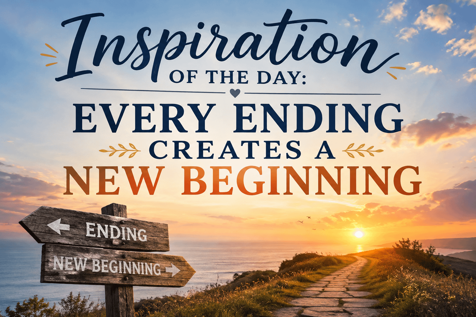 Inspiration of the Day: Every Ending Creates a New Beginning 15 Inspiration of the Day: Every Ending Creates a New Beginning