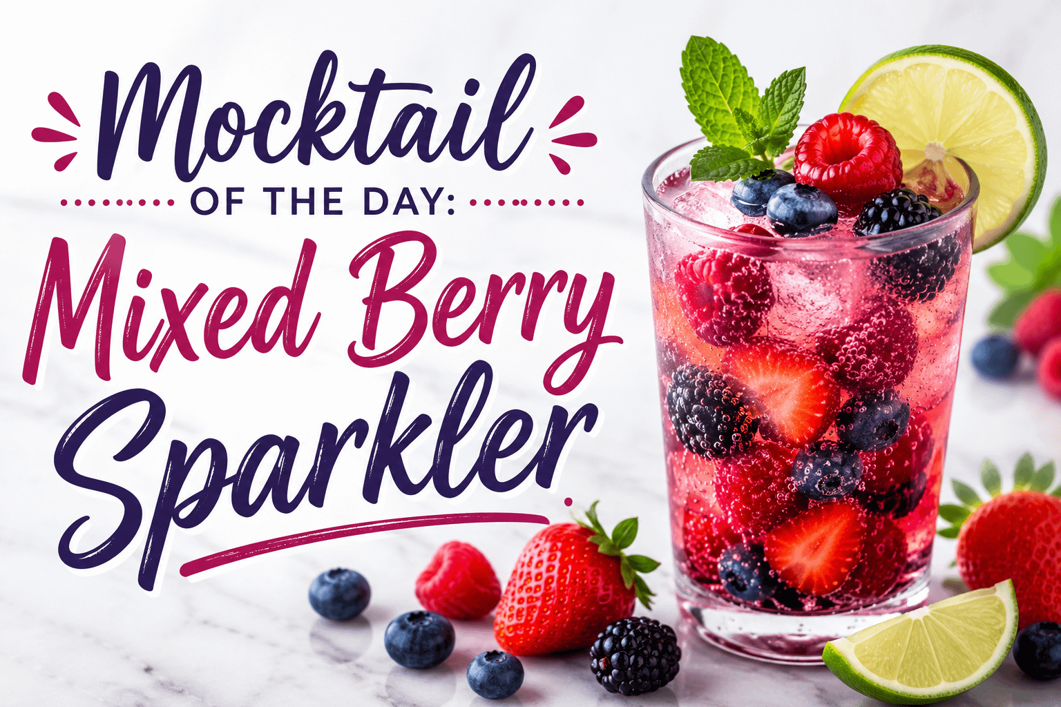 Mocktail of the Day: Mixed Berry Sparkler 2 Mocktail of the Day: Mixed Berry Sparkler