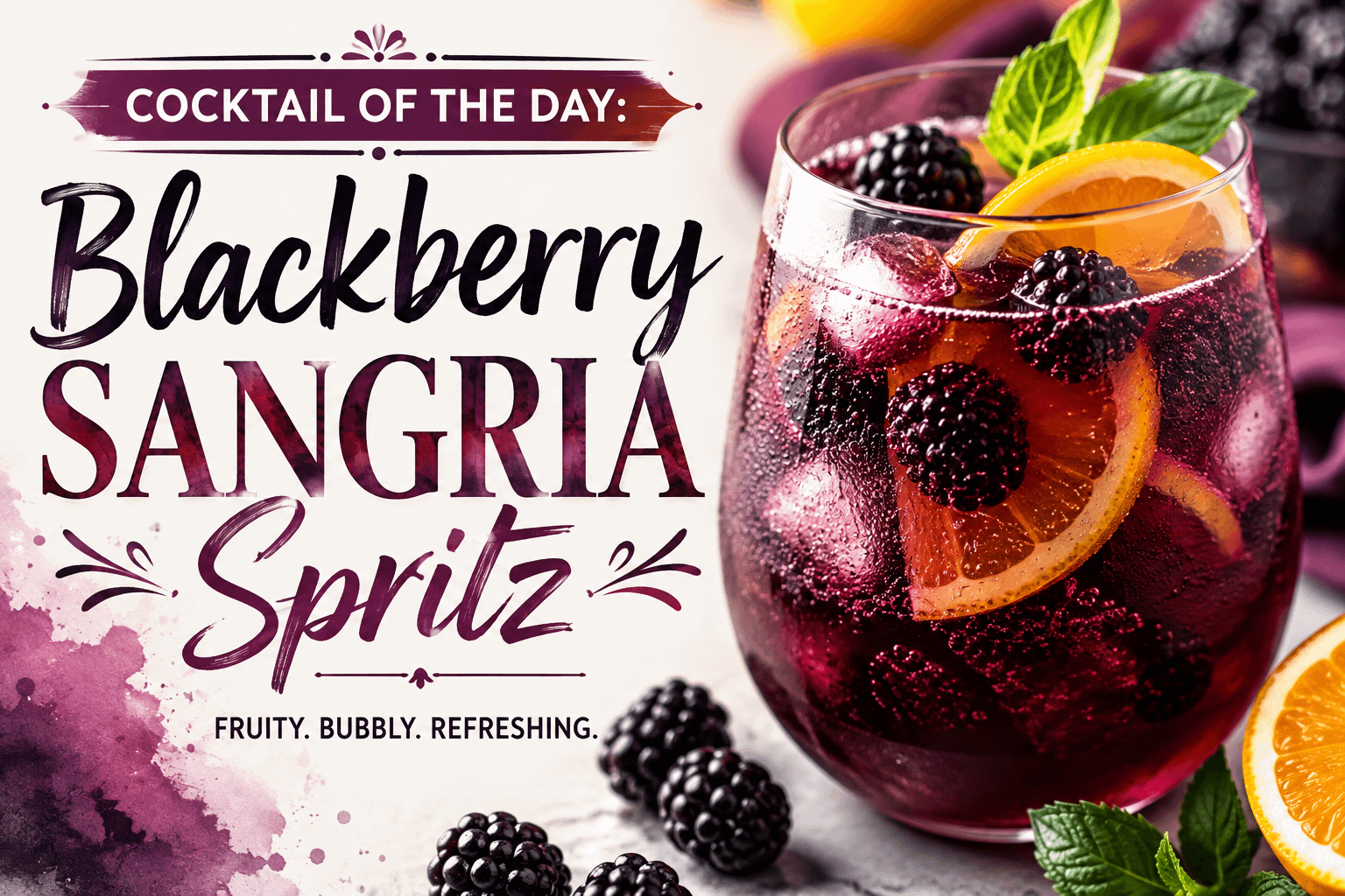 Cocktail of the Day: Blackberry Sangria Spritz 1 cc0ef907 35e4 4773 9260 bb62a85cdee3