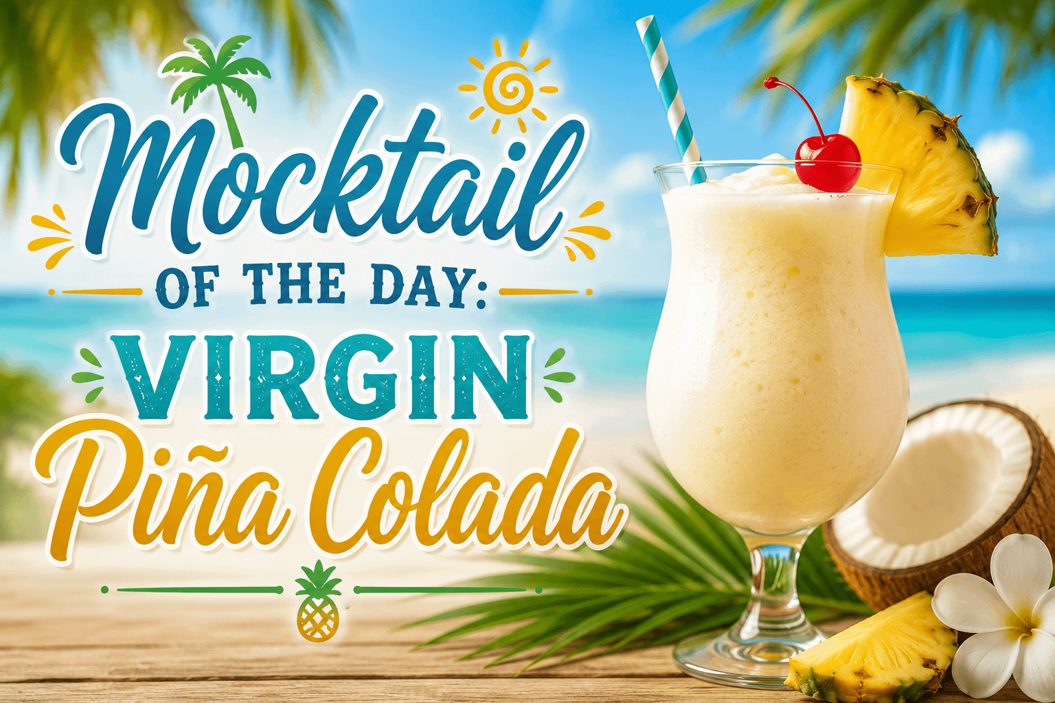 Mocktail of the Day: Virgin Piña Colada 2 Mocktail of the Day: Virgin Piña Colada