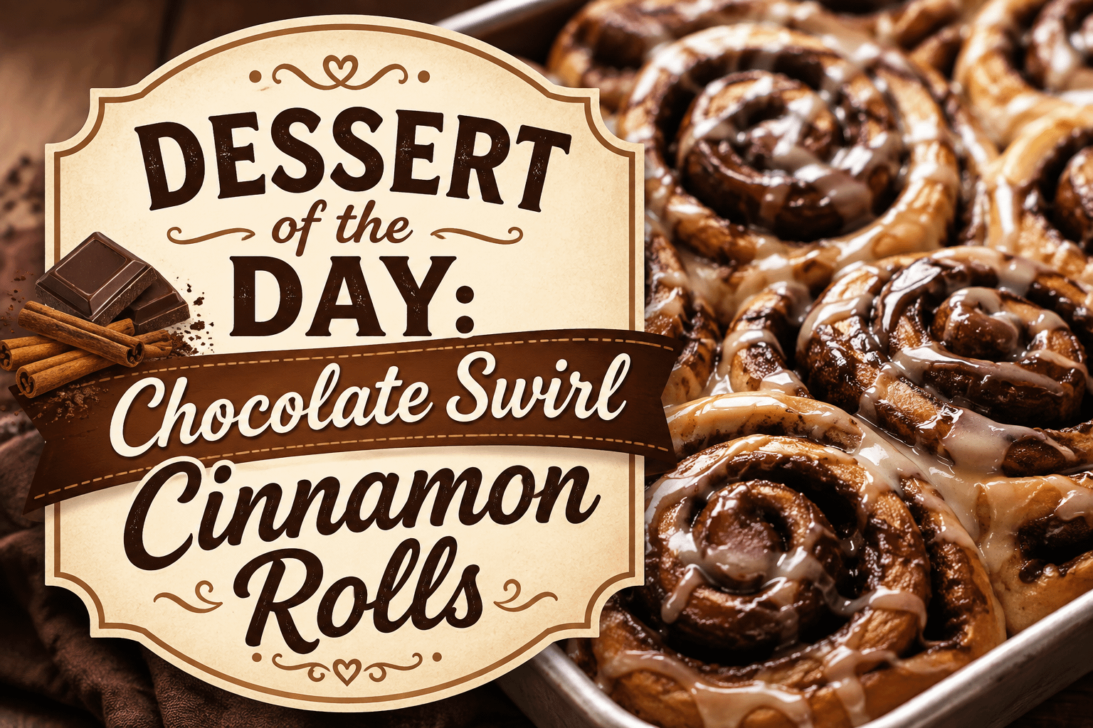 Dessert of the Day: Chocolate Swirl Cinnamon Rolls 1 d856357d 6c63 4e0e 823a 9e0f7fc8e8ae