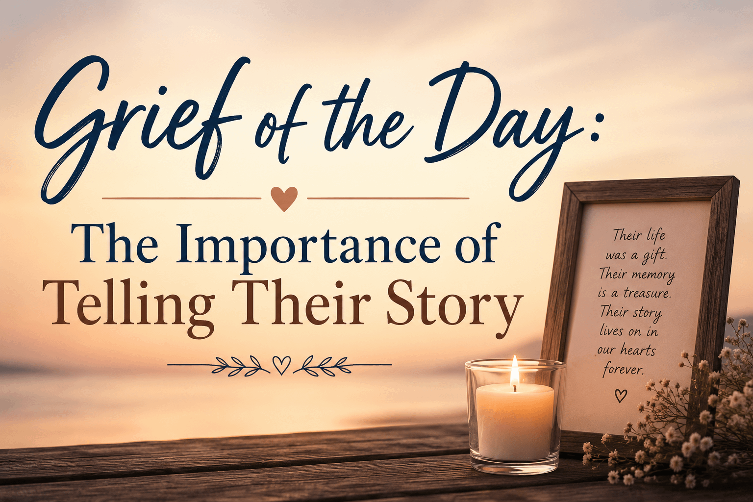 Grief of the Day: The Importance of Telling Their Story 5 Grief of the Day: The Importance of Telling Their Story