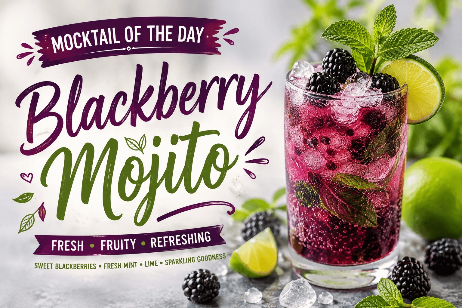 Mocktail of the Day: Blackberry Mojito