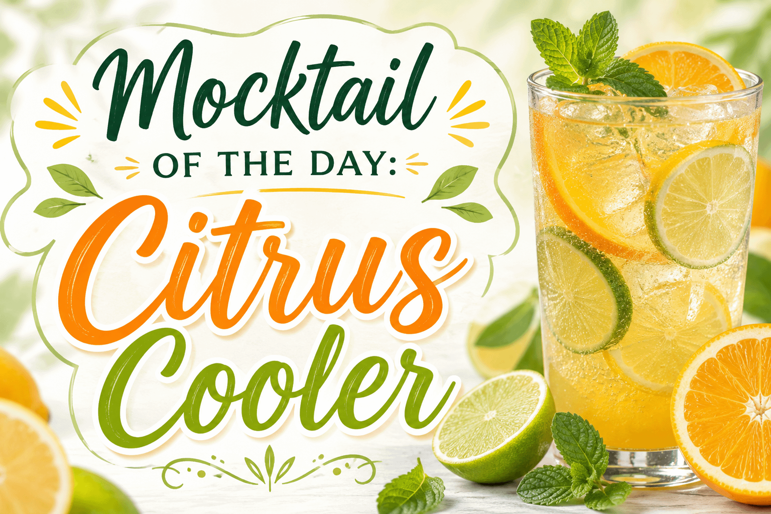 Mocktail of the Day: Citrus Cooler 4 Mocktail of the Day: Citrus Cooler