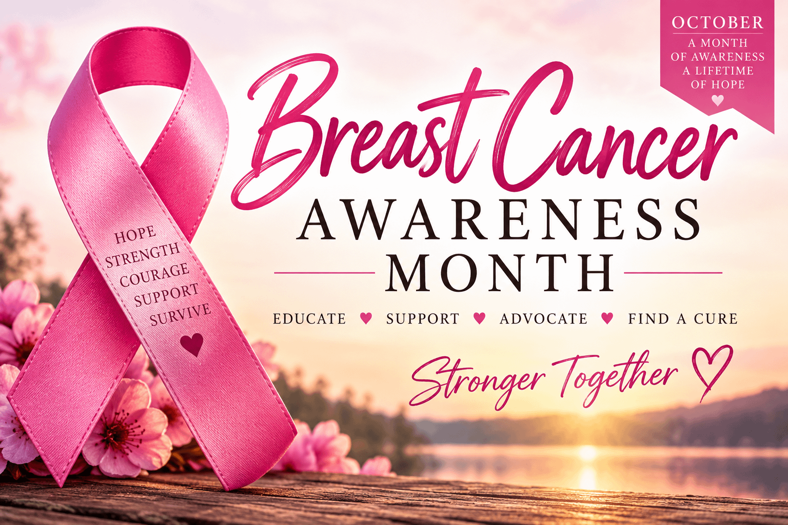 Breast Cancer Awareness Month: Standing Together, Spreading Hope, and Encouraging Early Detection