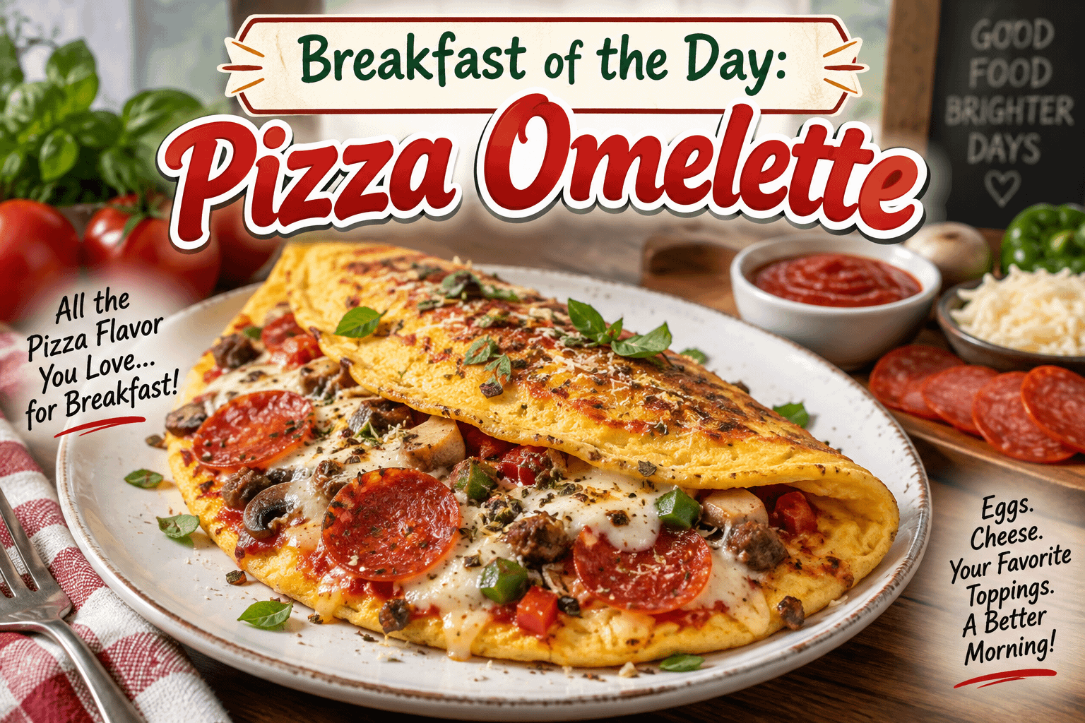 Breakfast of the Day: Pizza Omelette 1 333c6520 9174 4817 8bef fb15bd7982a5