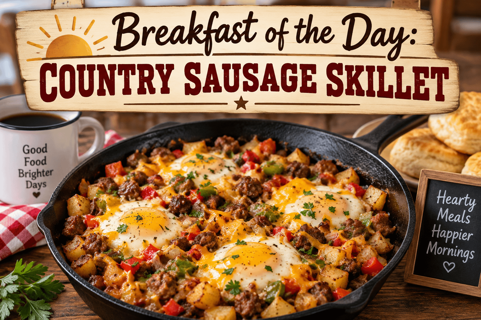 Breakfast of the Day: Country Sausage Skillet 6 Breakfast of the Day: Country Sausage Skillet