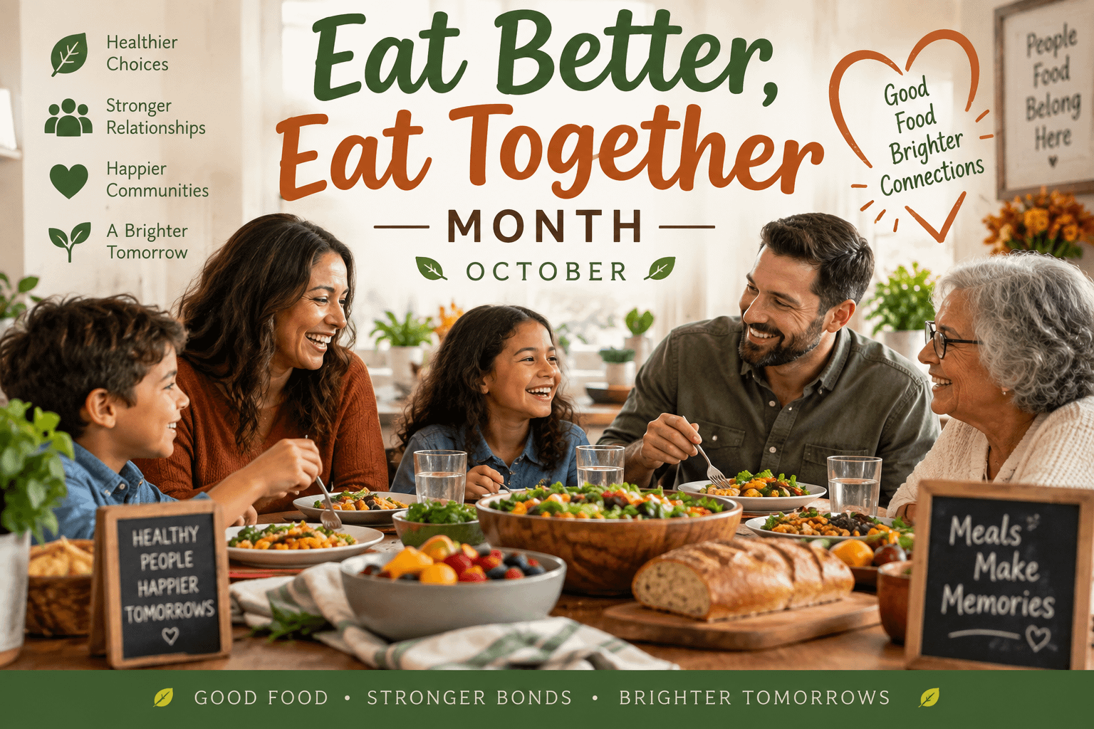 Eat Better, Eat Together Month: Bringing People Back to the Table 4 Eat Better, Eat Together Month: Bringing People Back to the Table