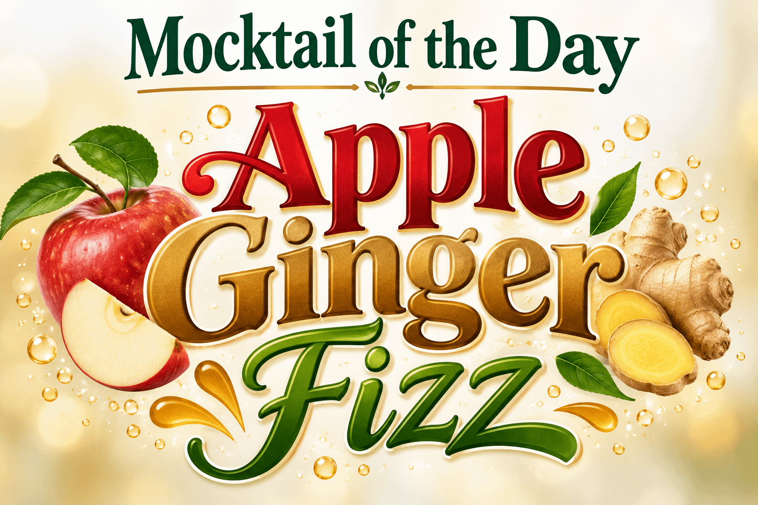 Mocktail of the Day: Apple Ginger Fizz 1 7d198745 2cc6 46bb a6aa a2162825884a