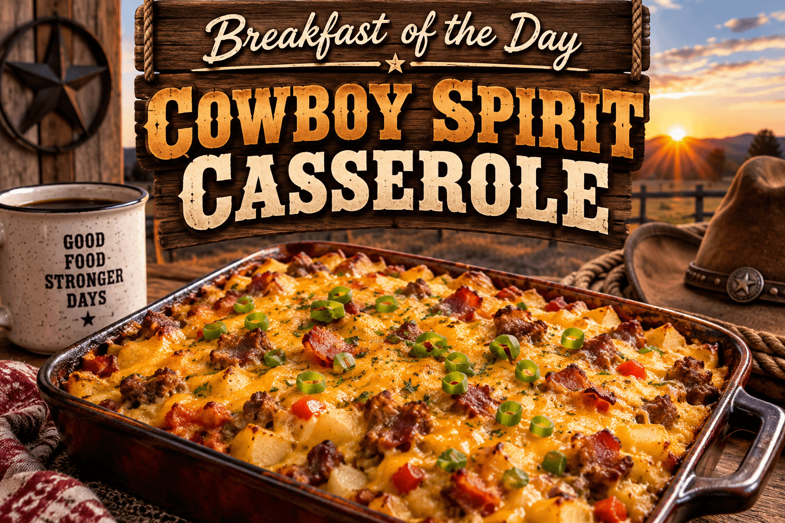 Breakfast of the Day: Cowboy Spirit Casserole 4 Breakfast of the Day: Cowboy Spirit Casserole