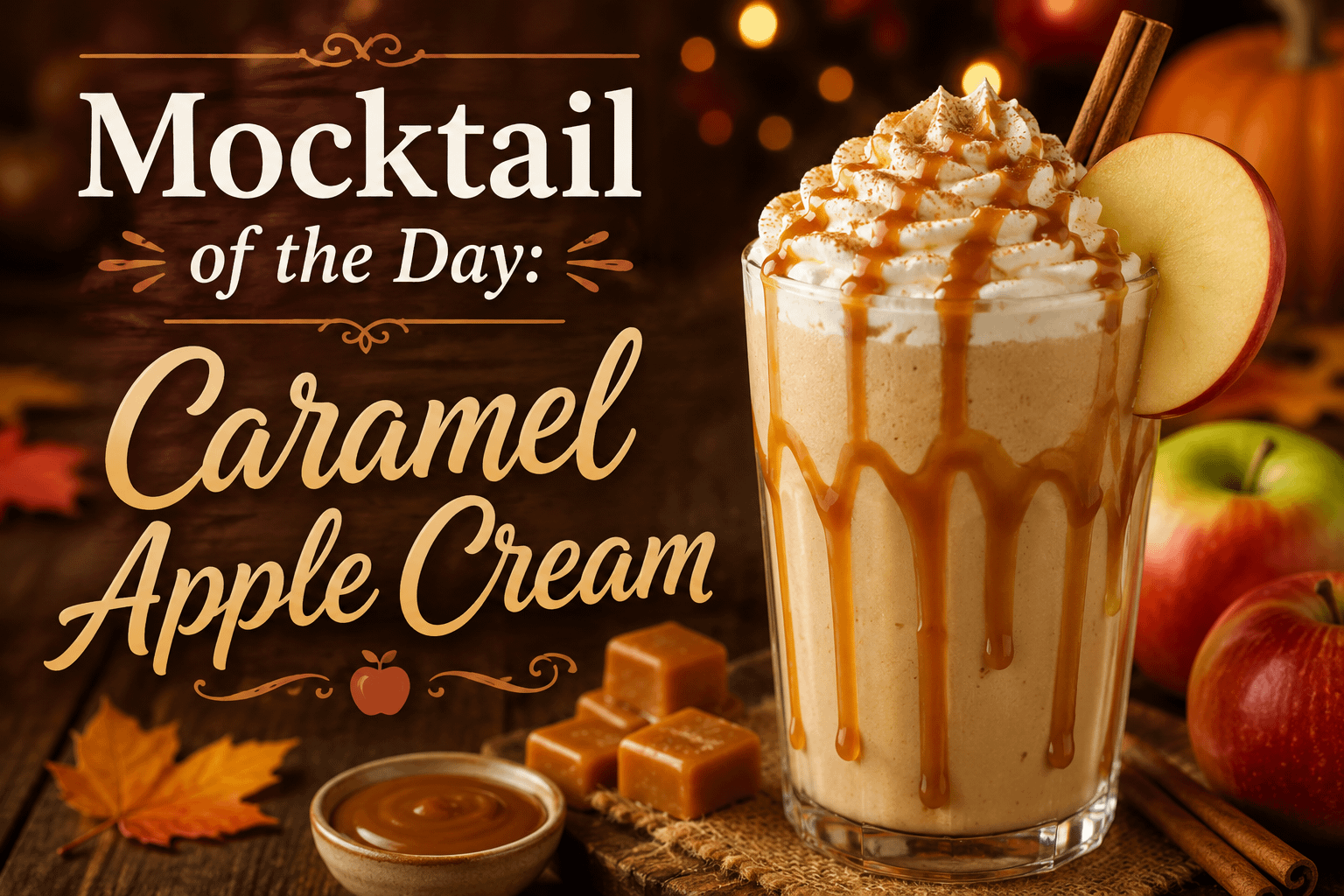 Mocktail of the Day: Caramel Apple Cream 1 8dfc937f 6b15 4667 a0b1 5bb7a7295ec2