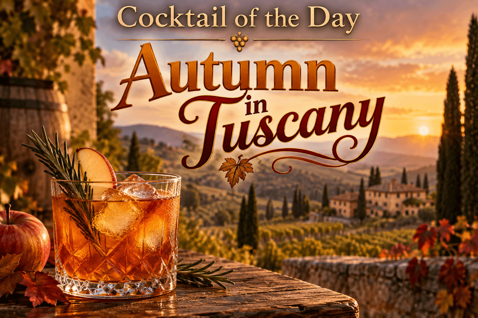 Cocktail of the Day: Autumn in Tuscany 1 9dfac036 bc8c 4c47 8e85 38106ec4efde
