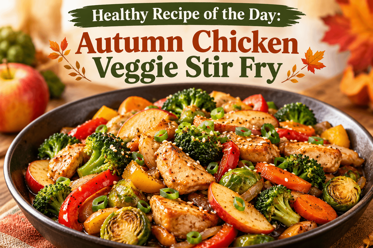 Healthy Recipe of the Day: Autumn Chicken Veggie Stir Fry 1 9f22f0a4 0574 4fc4 8b03 5f129e8c746a