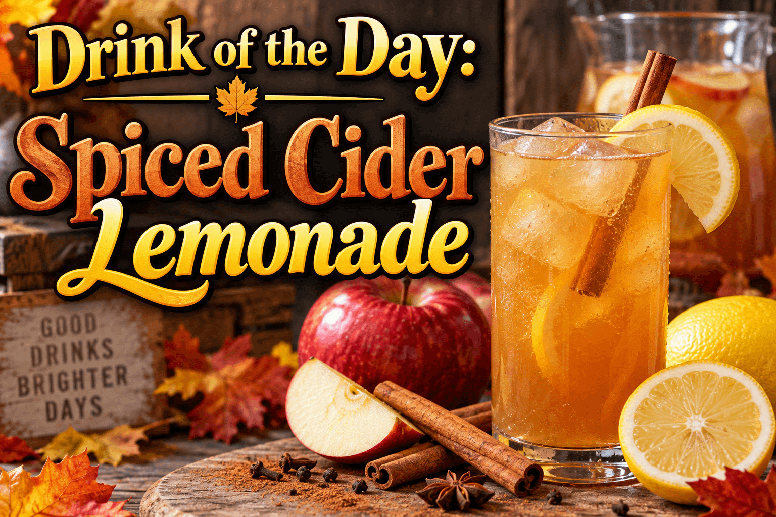 Drink of the Day: Spiced Cider Lemonade 8 Drink of the Day: Spiced Cider Lemonade