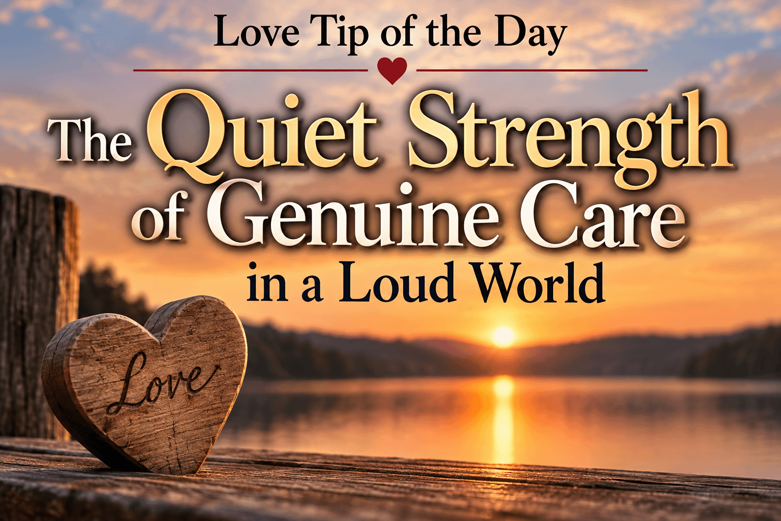 Love Tip of the Day: The Quiet Strength of Genuine Care in a Loud World 9 Love Tip of the Day: The Quiet Strength of Genuine Care in a Loud World