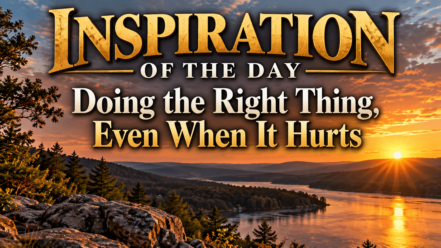 Inspiration of the Day: Doing the Right Thing, Even When It Hurts 1 3d33817a a7c6 4763 83a9 7d08a932cf1e