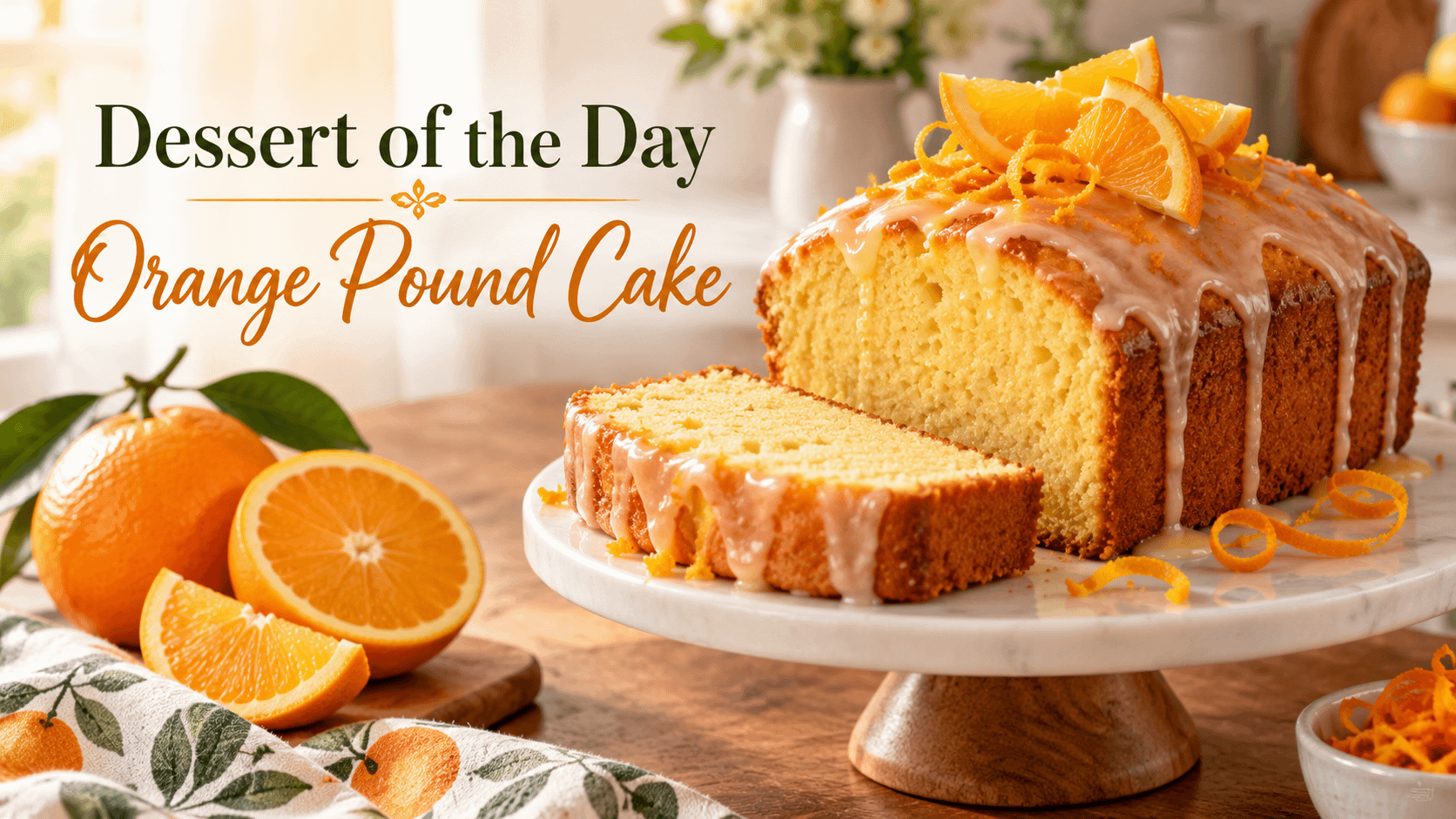 Dessert of the Day: Orange Pound Cake 6 Dessert of the Day: Orange Pound Cake