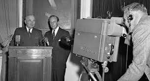President Truman Makes First Transcontinental Television Broadcast