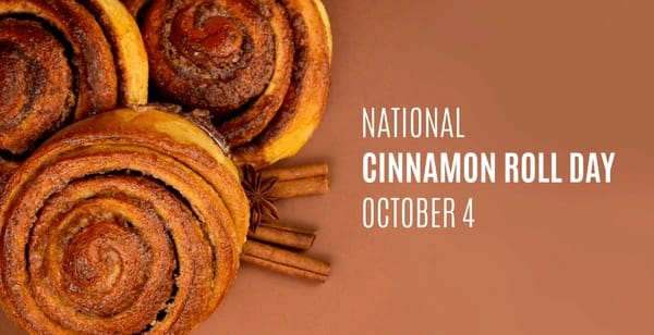 National Cinnamon Bun Day | October 4 1 national cinnamon roll day stock 600nw 2047251383