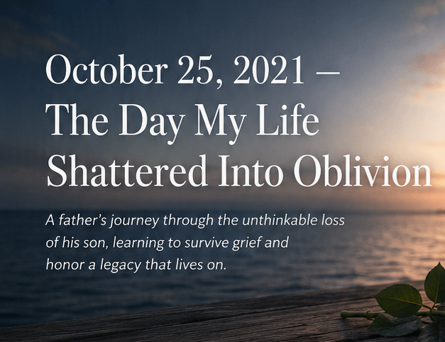 October 25, 2021 — The Day My World Changed Forever 2 October 25, 2021 — The Day My World Changed Forever