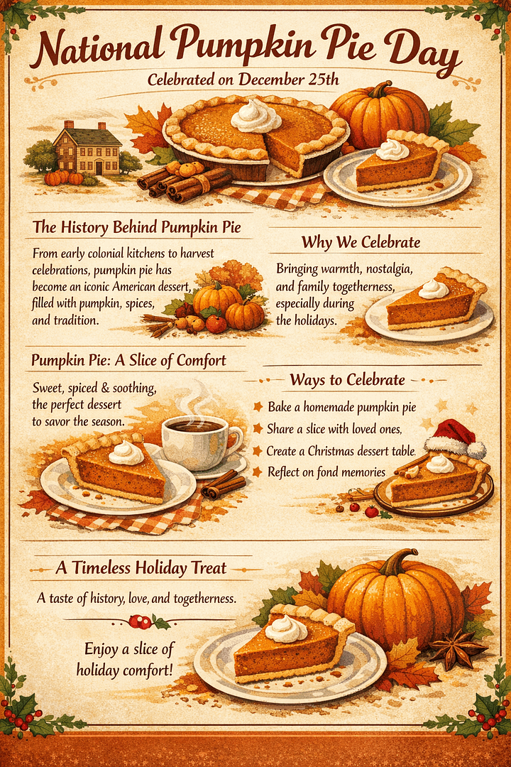National Pumpkin Pie Day - A Celebration of an American Beloved Classic 1 5606f4b3 9d7d 415d a918 d9eaff871d60