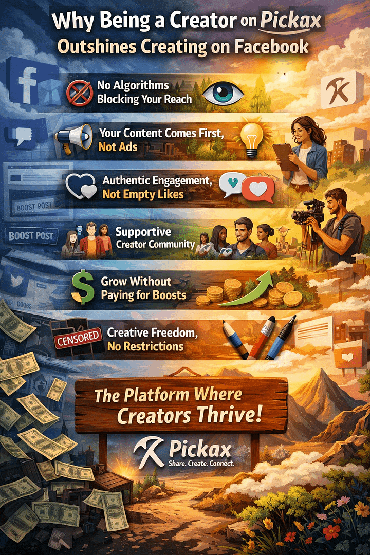 Why Being a Creator on Pickax Outshines Creating on Facebook