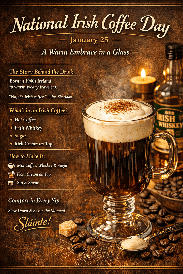 National Irish Coffee Day: A Warm Embrace in a Glass 1 9a1ef424 412b 49d3 9f18 f9982870e0d9