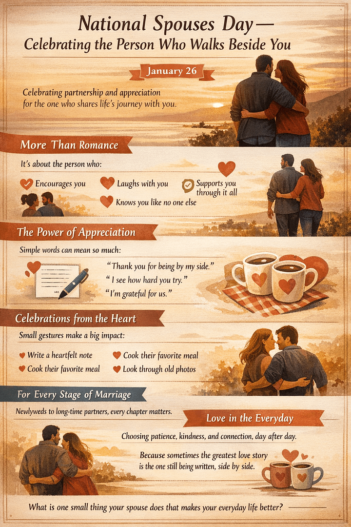 National Spouses Day – Celebrating the Person Who Walks Beside You 1 ff02afbb 36a2 49e7 8bd2 01f8b2fd6dbe