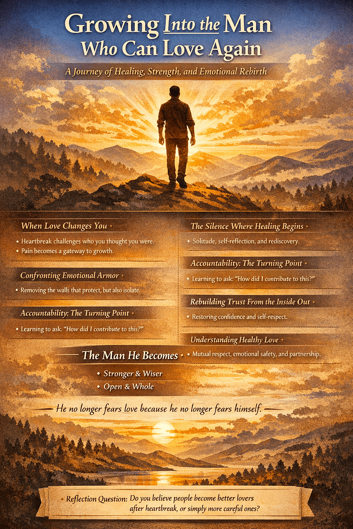 Growing Into the Man Who Can Love Again - A Journey of Healing, Strength, and Emotional Rebirth 1 dc2792b5 a5c3 4291 bead 85daf9cdce53
