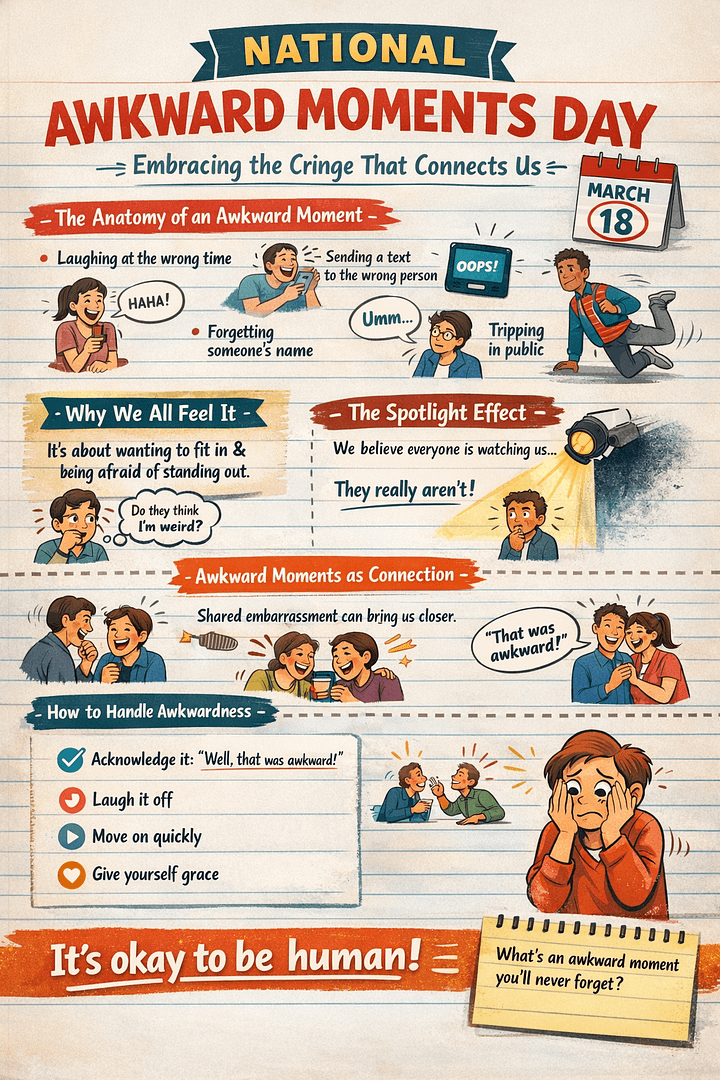 National Awkward Moments Day: Embracing the Cringe That Connects Us 1 3042f561 6a05 4549 b044 28b9b2cbf8d4