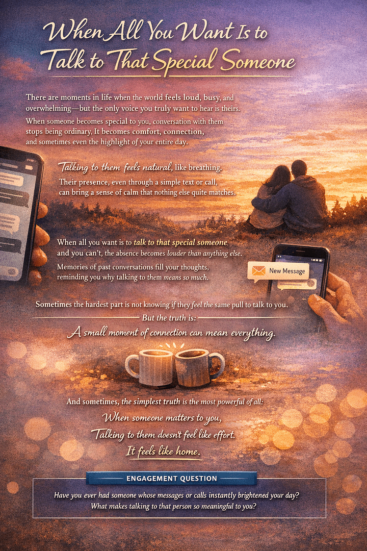 When All You Want Is to Talk to That Special Someone 4 When All You Want Is to Talk to That Special Someone