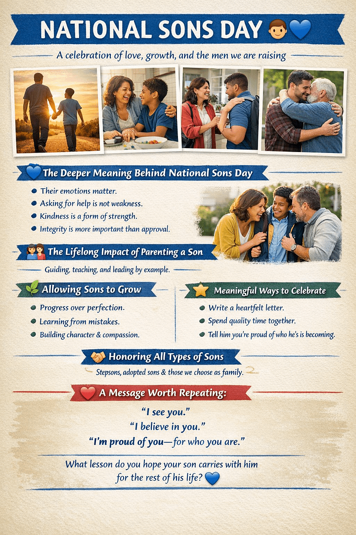 NATIONAL SONS DAY - A celebration of love, growth, and the men we are raising 1 8866ee04 7e1b 4425 9e33 97556cb6f480