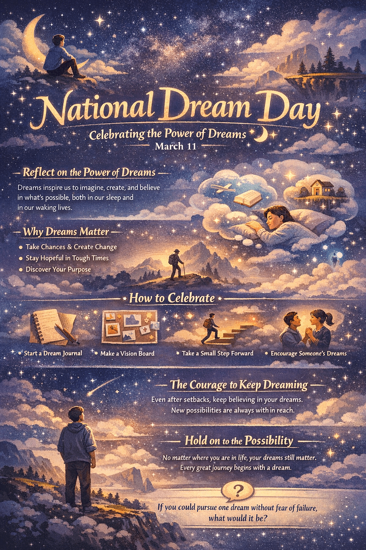 National Dream Day: Celebrating the Power of Dreams 1 b55a1cca e62a 4456 8b63 9ee908bcabb2
