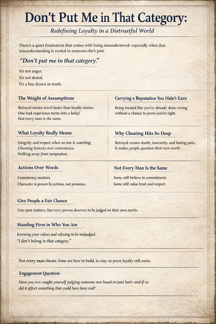 Don’t Put Me in That Category: Redefining Loyalty in a Distrustful World 10 Don’t Put Me in That Category: Redefining Loyalty in a Distrustful World