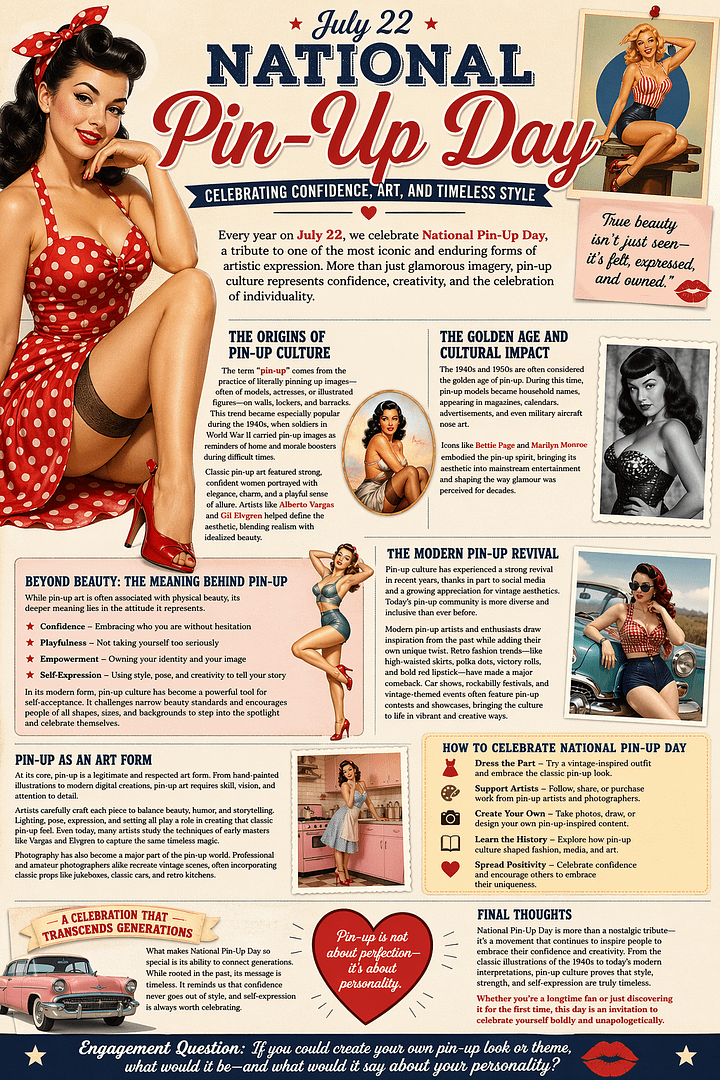 National Pin-Up Day: Celebrating Confidence, Art, and Timeless Style 1 f4f0fa97 bdee 428d b252 bafbf6e5a729